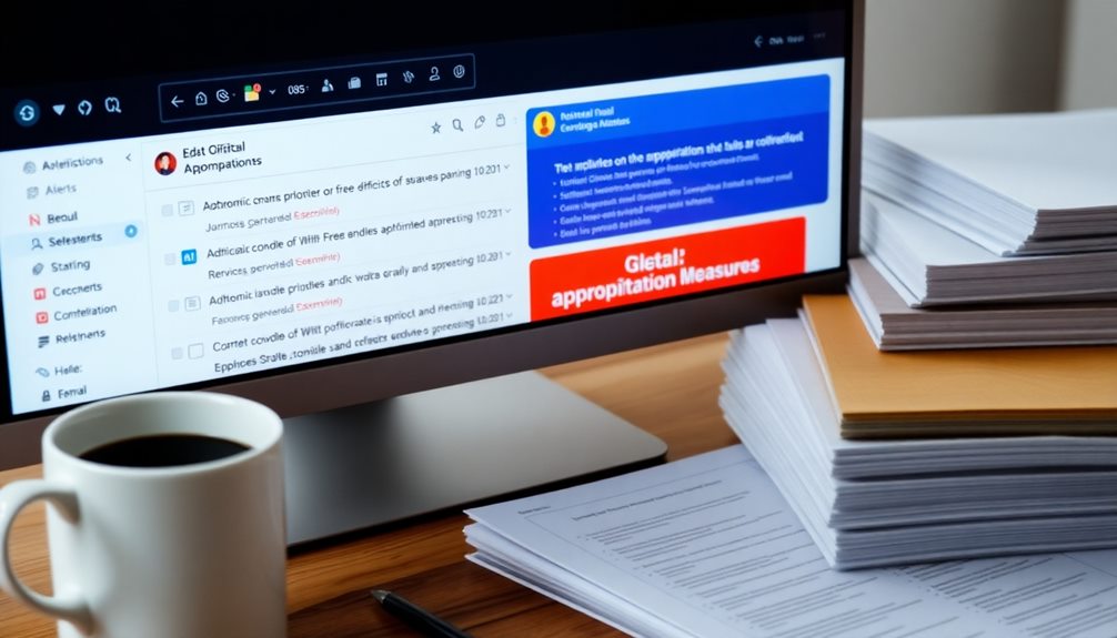 appropriations measures email alerts