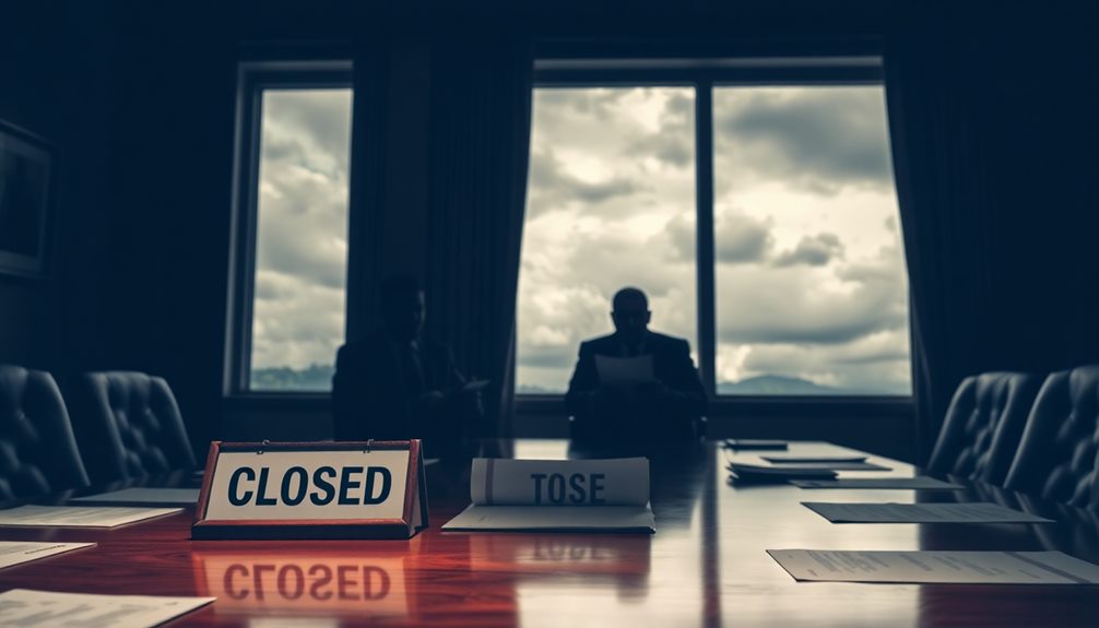 business operations and termination
