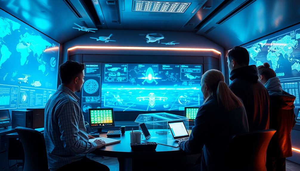 connected military technology network
