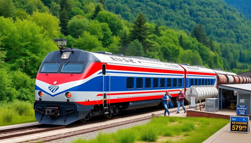diverse passenger and freight income