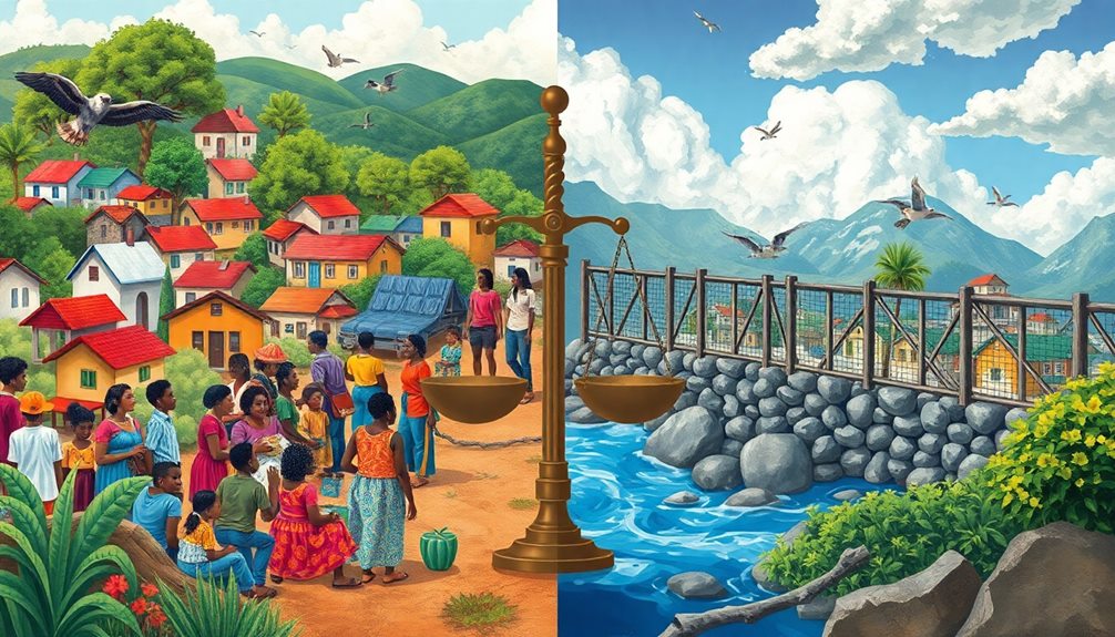 equity contrasts with justice