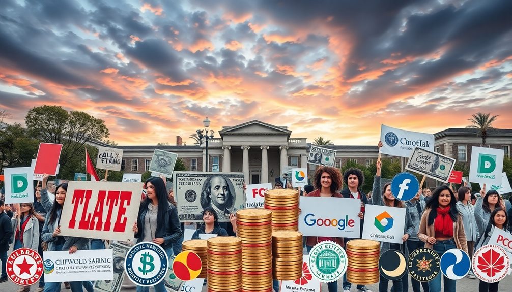 funding sources for protests