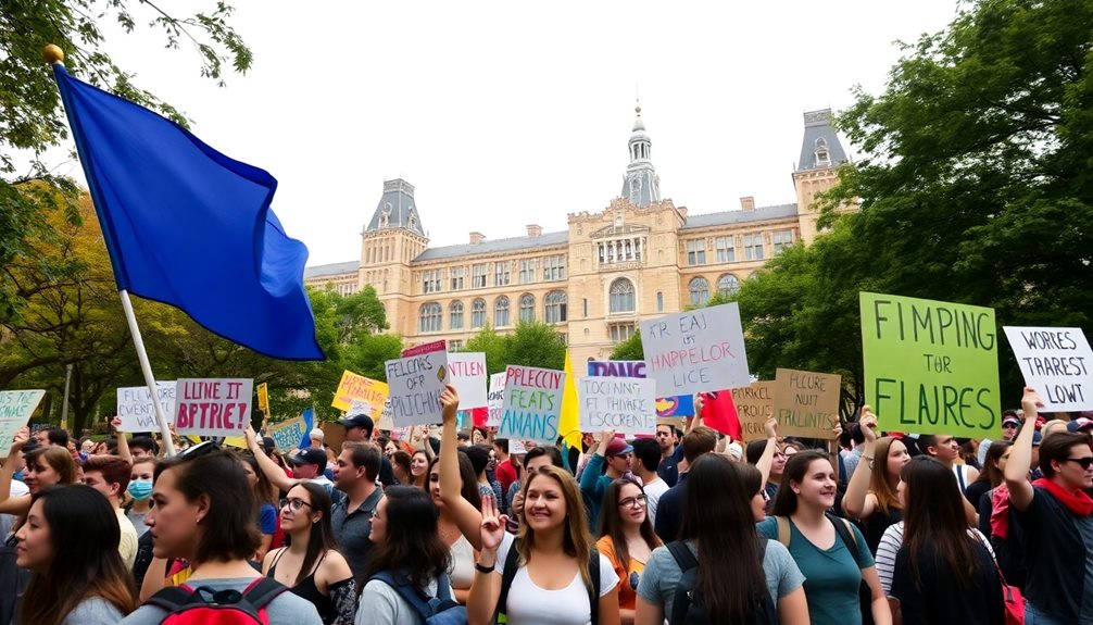 recent campus protest activities