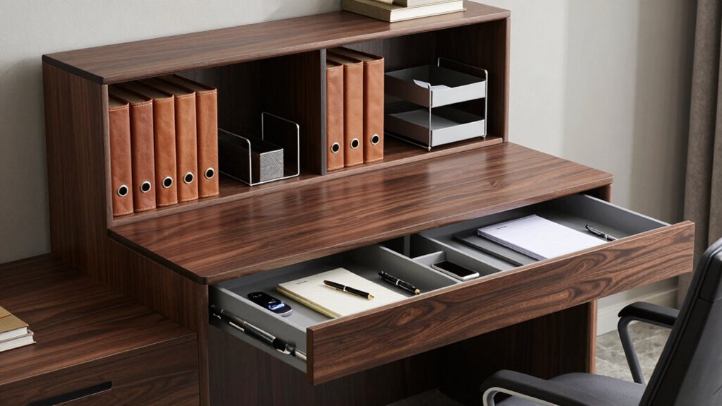 balanced ergonomic workspace organization