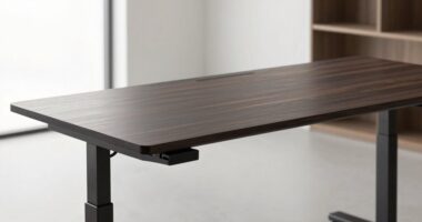 desk shape footprint details