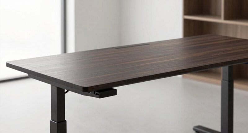 desk shape footprint details