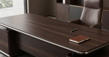 desk size over photos