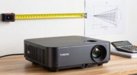 determine projector throw distance