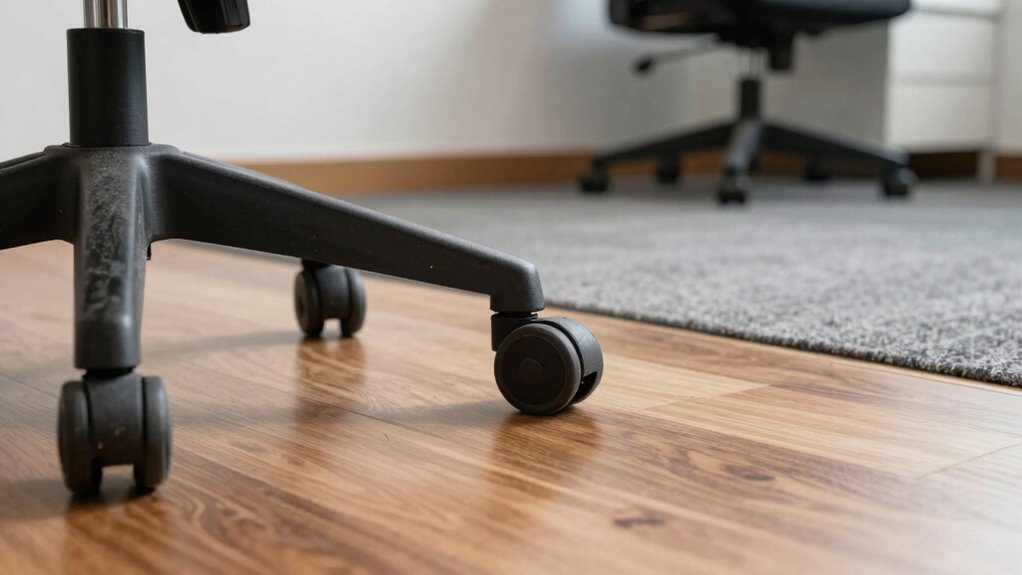 ergonomic durable surface specific casters
