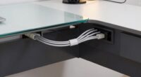 organized desk cable management