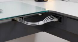 organized desk cable management