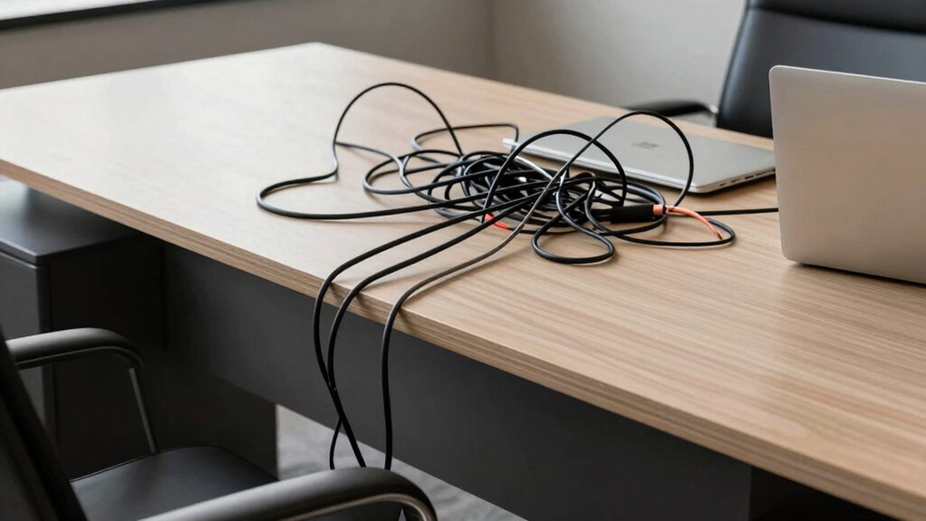 organized safe wireless workspace