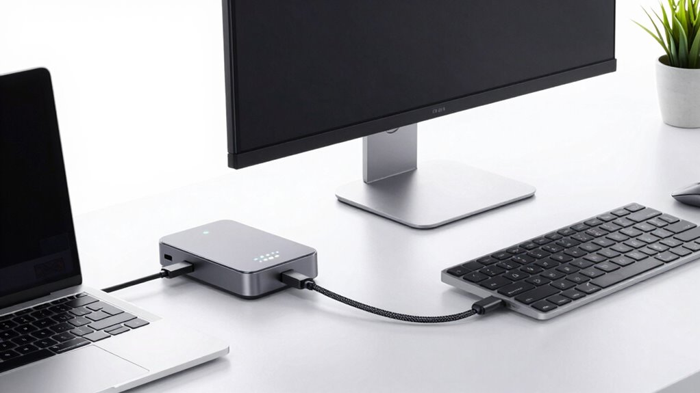 streamlined ultrawide workspace setup