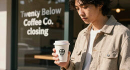 Twenty Below Coffee Co. announces it is closing