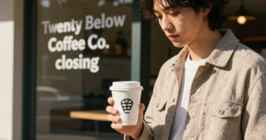 Twenty Below Coffee Co. announces it is closing