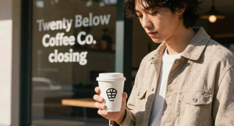 Twenty Below Coffee Co. announces it is closing